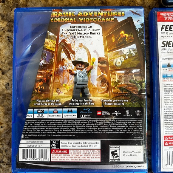 PS4 Video Games Lego Jurassic World, EASports, Disney Infinity, Grand Theft Auto - Picture 3 of 9